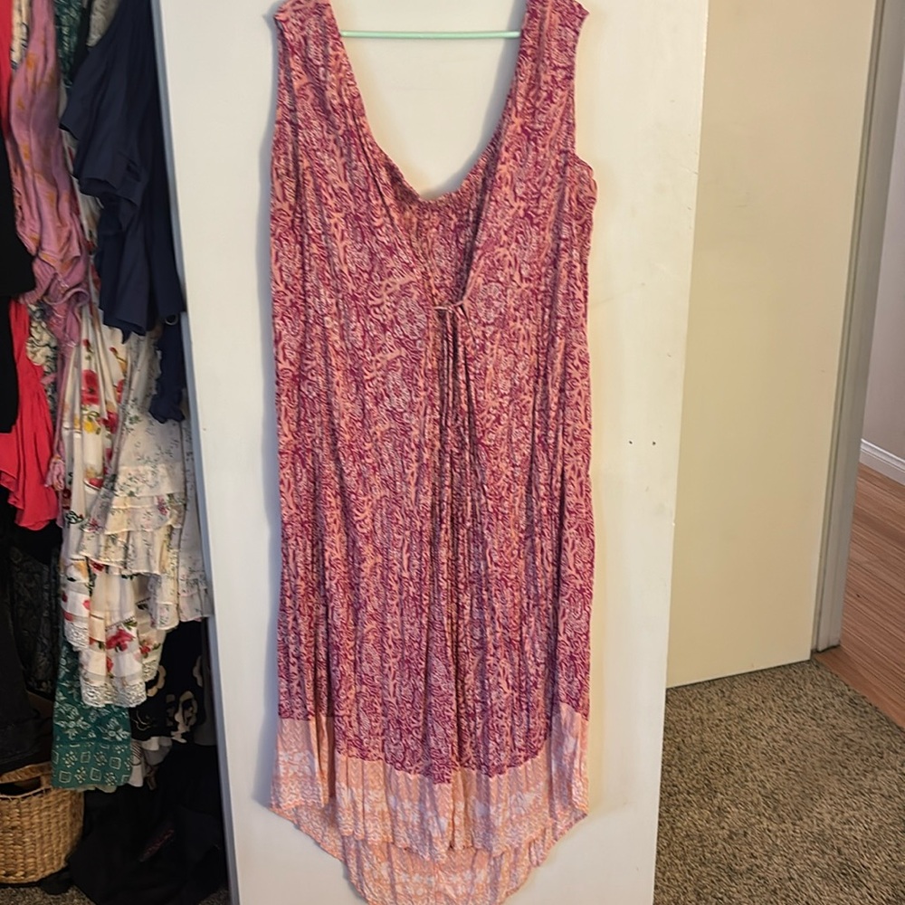 COPY - Free People Mumu front tie dress! Very oversized and comfy!